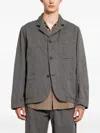Taiga Takahashi Striped Jacket In Gray