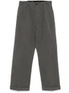 Taiga Takahashi Striped Trousers In Grey