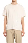 Taiga Takahashi Distressed Cotton Sweatshirt In Beige
