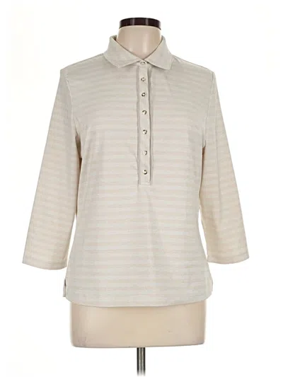 Pre-owned Tail 3/4 Sleeve Blouse In Ivory