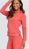 Tail Activewear Condoleezza Pullover In Cherry Rose In Orange