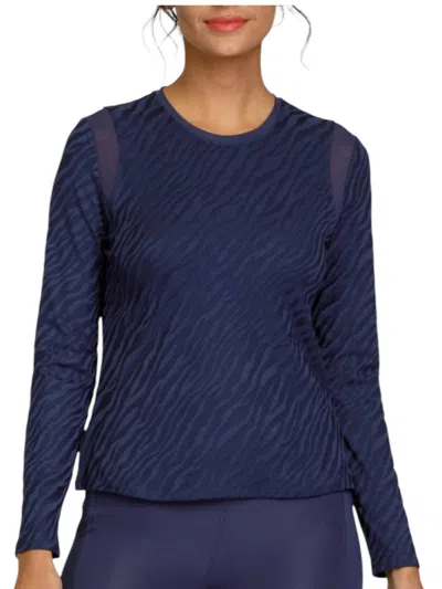 Tail Activewear Mizuki Long Sleeve Top In Navy In Blue