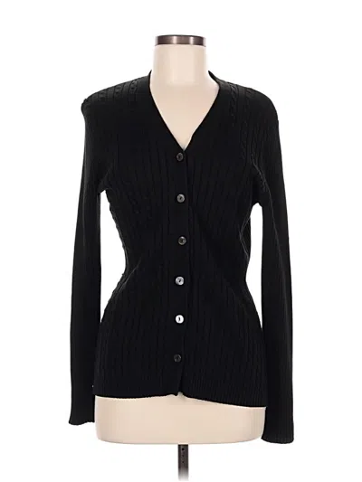 Pre-owned Tail Cardigan Sweater In Black