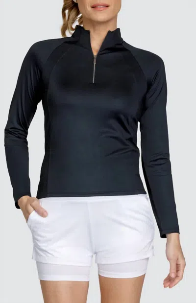 Tail Imelda Zip Pullover Top In Black