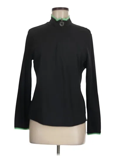 Pre-owned Tail Long Sleeve Polo Shirt In Black