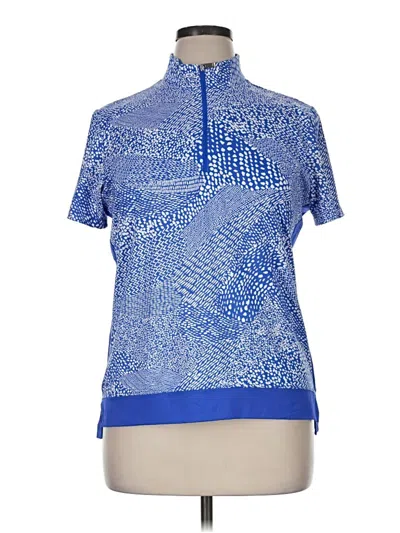 Pre-owned Tail Short Sleeve Polo Shirt In Blue