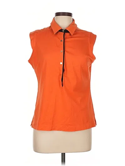 Pre-owned Tail Short Sleeve Polo Shirt In Orange
