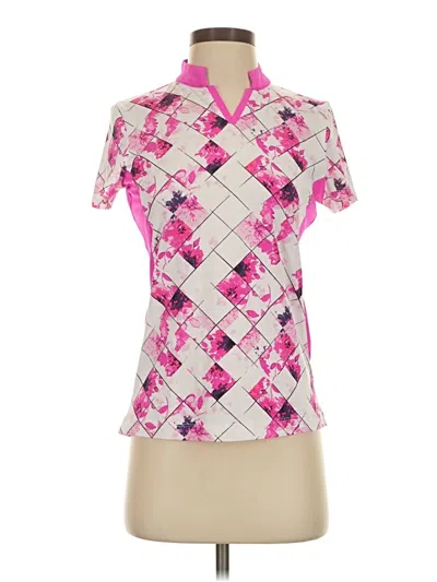 Pre-owned Tail Short Sleeve Polo Shirt In Pink