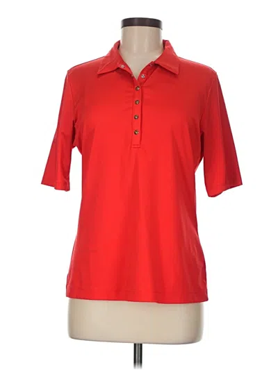 Pre-owned Tail Short Sleeve Polo Shirt In Red