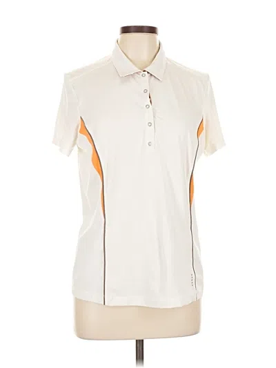Pre-owned Tail Short Sleeve Polo Shirt In White