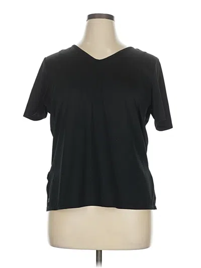 Pre-owned Tail Short Sleeve Top Black V Neck Tops