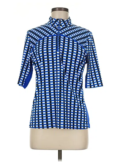 Pre-owned Tail Short Sleeve Turtleneck In Blue