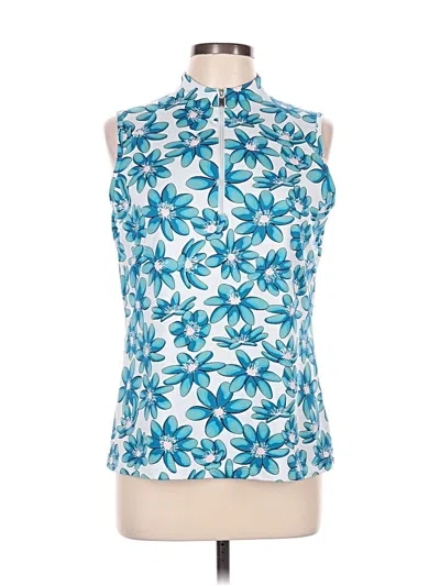 Pre-owned Tail Sleeveless Blouse In Blue