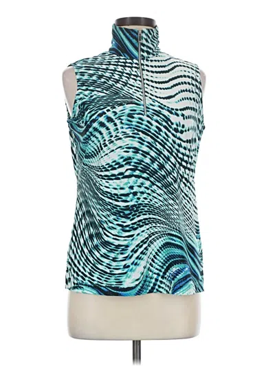 Pre-owned Tail Sleeveless Blouse In Teal