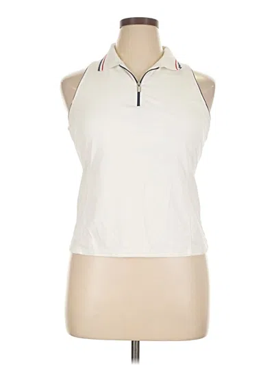 Pre-owned Tail Sleeveless Top Ivory Halter Neckline Tops In White