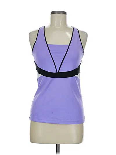 Pre-owned Tail Sleeveless Top Purple Halter Neckline Tops