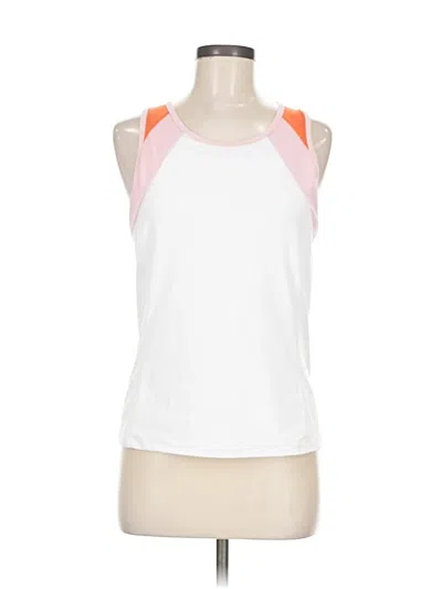 Pre-owned Tail Sleeveless Top White Halter Neckline Tops