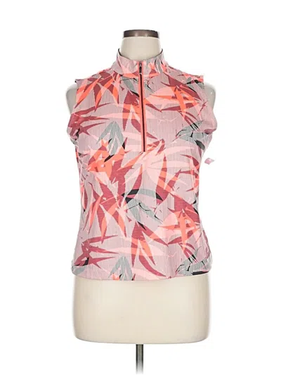 Pre-owned Tail Tank Top Pink Halter Neckline Tops