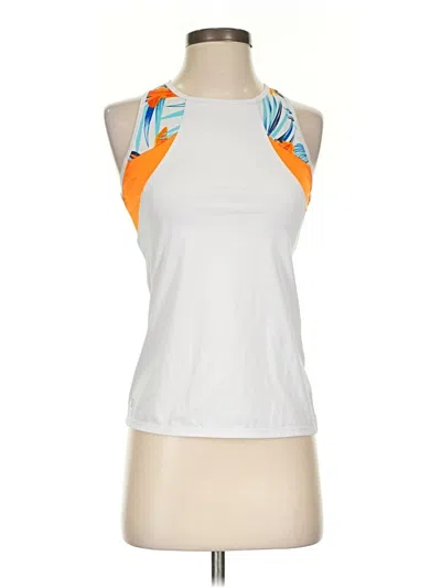 Pre-owned Tail Tank Top White Halter Neckline Tops