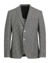 Tailor Club Man Blazer Black Size 42 Virgin Wool In Black