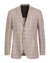 Tailor Club Man Blazer Light Grey Size 40 Silk, Wool In Gray