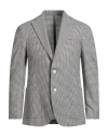 Tailor Club Man Blazer Military Green Size 42 Virgin Wool In Gray