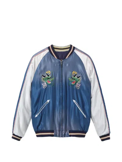 Tailor Toyo Souvenir Bomber Jacket In Blue