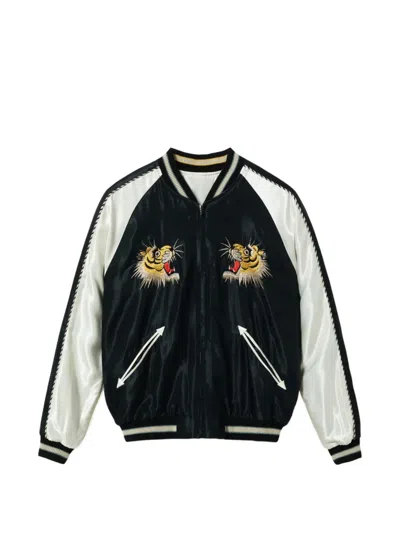 Tailor Toyo Souvenir Roaring Tiger Jacket In Black