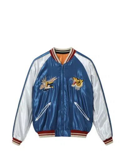 Tailor Toyo Souvenir Tiger Head Jacket In Blue