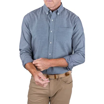Tailor Vintage Classic Fit Cotton Oxford Button-down Shirt In Blue