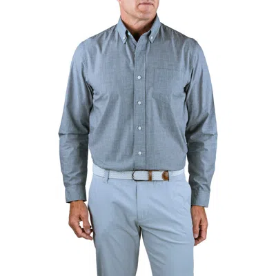 Tailor Vintage End To End Long Sleeve Button-up Shirt In Blue
