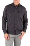 Tailor Vintage Heather Flannel Shirt In Phantom