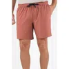 Tailor Vintage Hybrid 4-way Stretch Swim Shorts In Brown