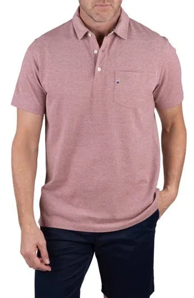 Tailor Vintage Performance Birdseye Piqué Polo Shirt In Pink
