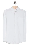 Tailor Vintage Puretec Cool™ Linen & Cotton Button-up Shirt In White