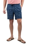 Tailor Vintage Shell 4-way Stretch Doc Shorts In Blue
