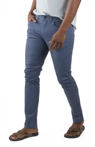 Tailor Vintage Straight Leg Stretch Cotton Blend Pants In Blue