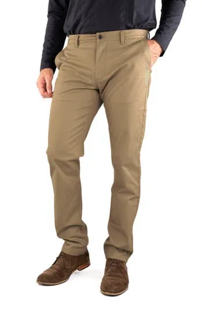 Tailor Vintage Straight Leg Stretch Cotton Twill Chino Pants In Kelp