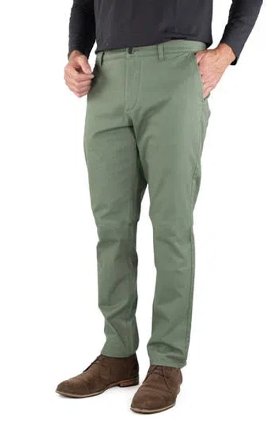 Tailor Vintage Straight Leg Stretch Cotton Twill Chino Pants In Laurel Wreath