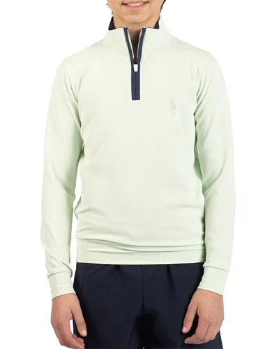 Tailorbyrd Kids' 1/4-zip Sweater In Green