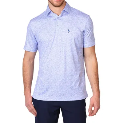 Tailorbyrd Abstract Maze Performance Polo In Blue