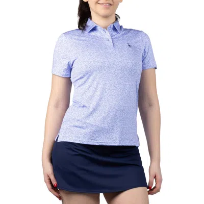 Tailorbyrd Abstract Maze Print Polo In Blue