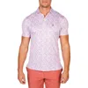 Tailorbyrd Abstract Performance Golf Polo In Purple
