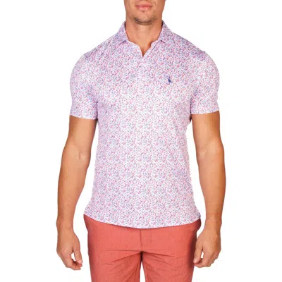 Tailorbyrd Abstract Performance Golf Polo In Purple