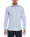 Tailorbyrd Abstract Wildflower Print Shirt In Multi
