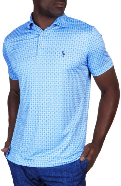Tailorbyrd Badminton Performance Polo In Blue Byrd