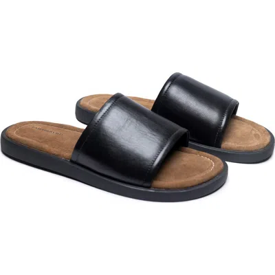 Tailorbyrd Bayport Slide Sandal In Black