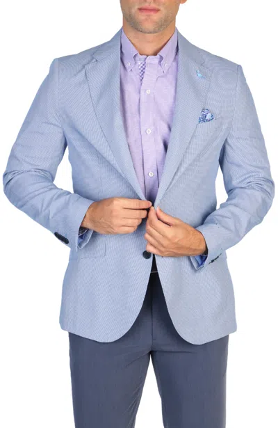 Tailorbyrd Blue Mini Houndstooth Sport Coat