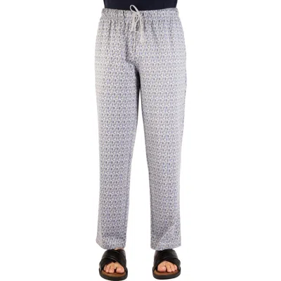 Tailorbyrd Bottoms Up Printed French Terry Lounge Pants In Grey Heather