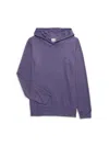 Tailorbyrd Boy's Geometric Print Hoodie In Burgundy Multi